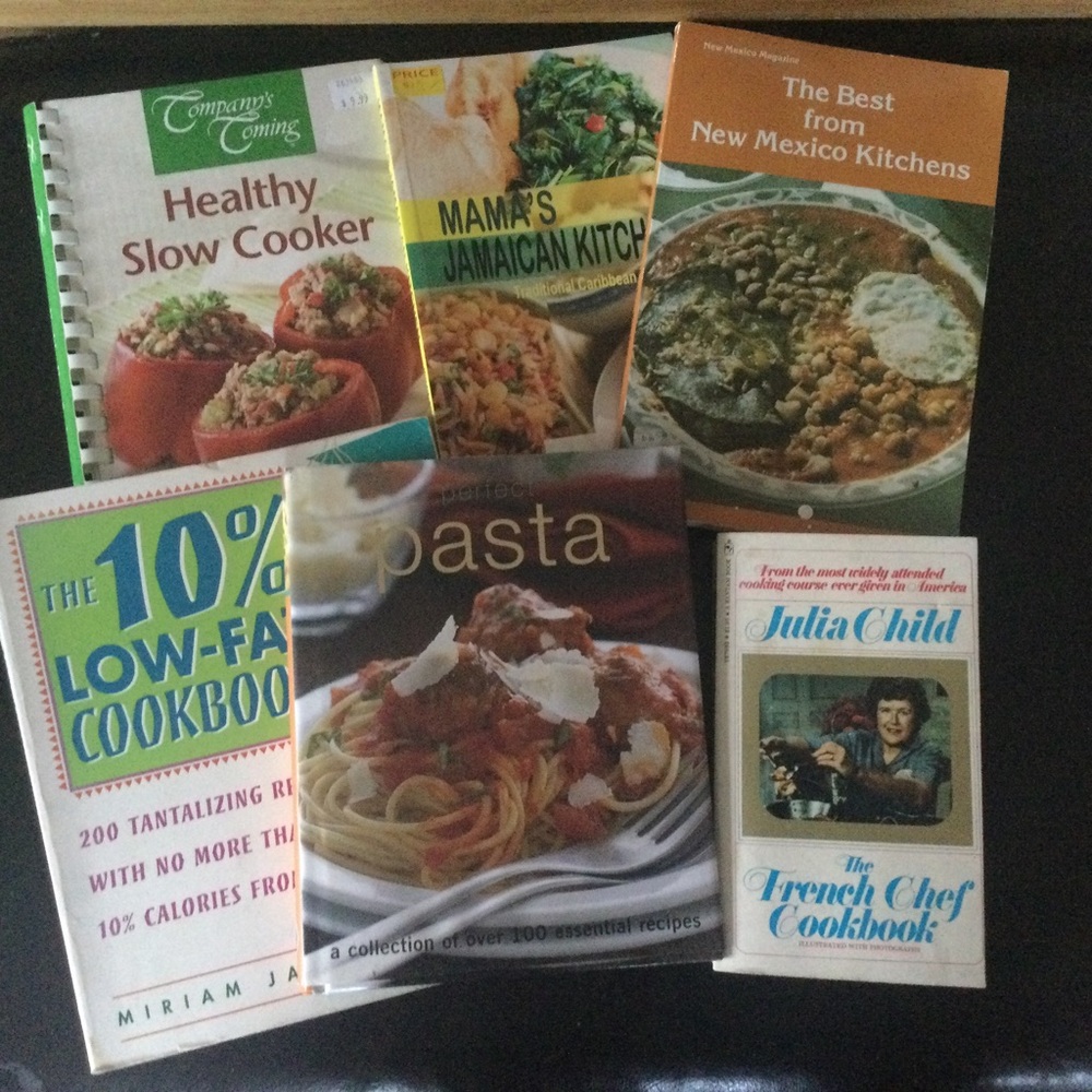 Lot  of Cookbooks Mexican Julia Child Jamaican Slow Cooker
